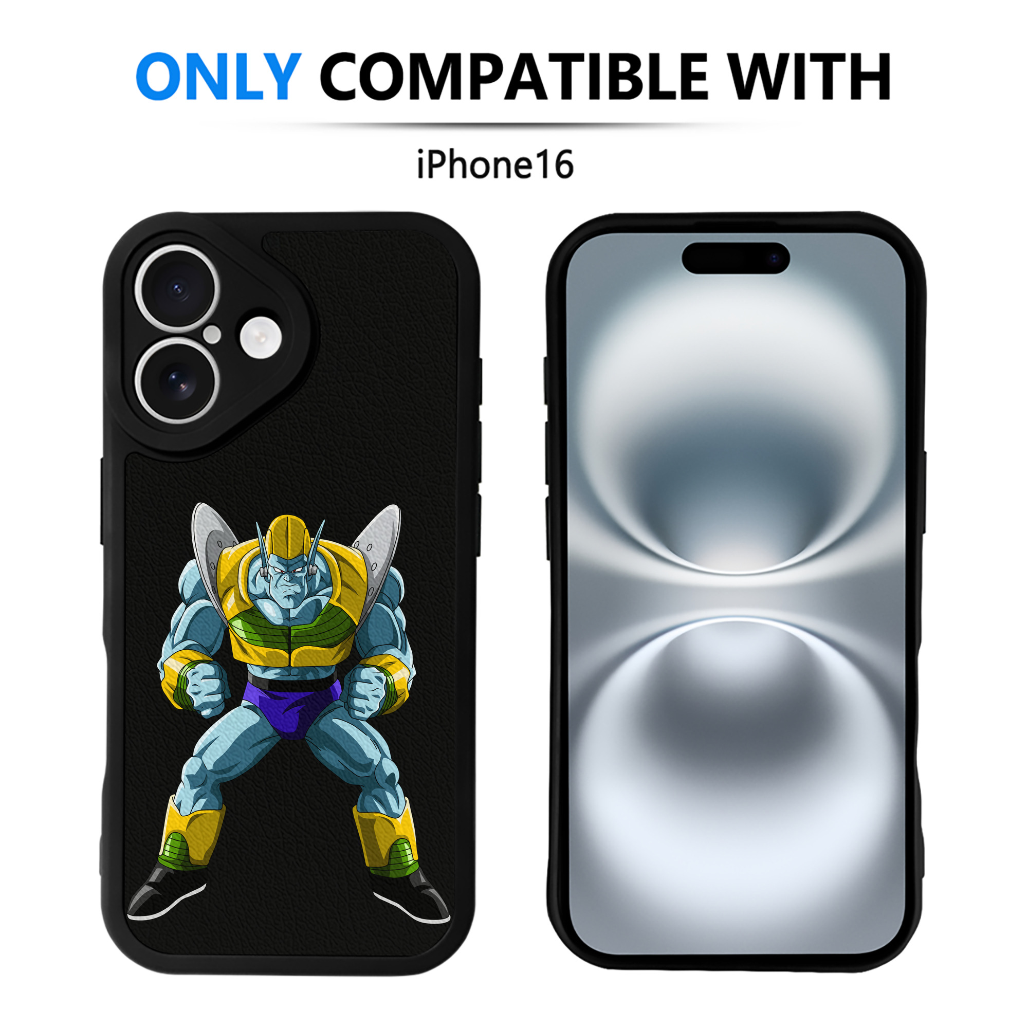 （画像用） ドラゴンボール DRAGON BALL 【iPhone 16シリーズ対応】シリコンスマホケース（レザー調） 材質：シリコン
